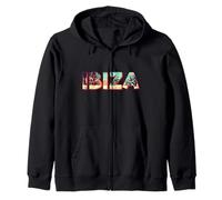 Ibiza Island Beach Retro Palmeras Vintage Vacaciones Sudadera con Capucha