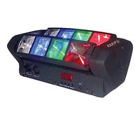 Ibiza - LED8-MINI - Mini-spider con efecto de luz RGBB y 4 focos dinámicos - Negro