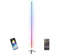 Ibiza - MAGIC-COLOR-STICK-1.5BK - TUBO LED RGB sobre trípode con 17 modos: 5 efectos multicolor, 5 modos de sonido, 7 colores fijos, para juegos, música y películas - Negro