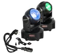 Ibiza- MH-ASTRO-BEAM - Arcos de doble cara con 1 efecto ASTRO (1 LED 4 en 1 RGBW) y 1 efecto BEAM (1 LED 4 en 1 RGBW)-14/18 canales DMX - Efecto estroboscópico -Veladas, fiestas, espectáculos, eventos