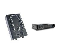 IBIZA MIX500 Pack - Mesa mezclas 2 canales + Amplificador AMP300-MKII