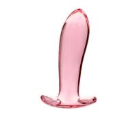 NEBULA SERIES BY IBIZA - Model 5 Anal Plug Borosilicate Glass 12.5 X 3.5 CM Pink
