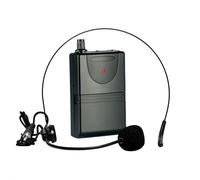 Ibiza - PORTUHF-HEAD2 - Auricular con transmisor de petaca UHF 865 MHz - Funciona con pilas - Inalámbrico - Largo alcance - Micrófono de diadema