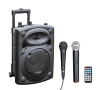 Ibiza Sound PORT8VHF-BT Sistema de sonido portátil y autónomo de 20 cm, Bluetooth, Wireless, potencia de 200 W con un alcance de hasta 400 W, Negro