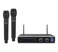 IBIZA SOUND Receptor dual UHF con 2 micrfonos de mano