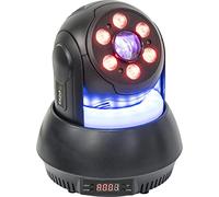 Ibiza - STAR-WASH-BL - WASH 30W RGBB con proyección de 7 gobos, 1 anillo de luz ambiental y difusión WASH de 6 LEDs - Negro