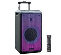 Ibiza - Street-Wave - Altavoz portátil de 8"/400W Alimentado por batería con Bluetooth, USB y microSD - Efecto LED Wave y conexión inalámbrica TWS - Negro