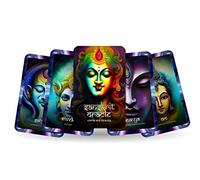 Ibiza Tarot Oracle Sánscrito - Palabras y cartas de significado | Baraja de cartas de oráculo de adivinación para principiantes | Experiencia auténtica - Juego de 24 cartas