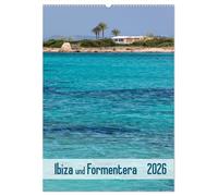 Ibiza y Formentera (calendario de pared 2026 DIN A2 alto), calendario mensual CALVENDO