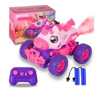 iBlivers Coche Teledirigido Unicornio para Niños, Monster Truck Teledirigidos Juguete de Unicornio, Coche RC Unicornio con Luz LED en Aerosol, Juguete Regalo Unicornios para niñas y Chicos