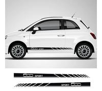 IBLUON 2 uds, pegatinas de rayas laterales para coche, película de vinilo, calcomanías de decoración de estilo DIY, para Fiat 500 500X 500C 500E Prezzo Accesorios