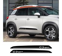 IBLUON Adhesivo lateral para puerta de coche, gráficos deportivos, decoración de estilo, calcomanías de vinilo, para Citroen C3 C 3 Aircross, accesorios de ajuste automático
