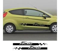 IBLUON Pegatinas de faldón lateral para puerta de coche, calcomanías decorativas de vinilo de carreras deportivas, para Ford Fiesta MK6 MK7 Mk8 6 7 ST, accesorios de tuning