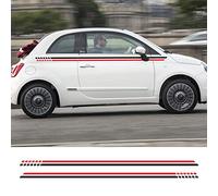 IBLUON Pegatinas de rayas de cintura lateral para coche, para Fiat 500, película de vinilo, decoración de automóviles, calcomanías, accesorios de sintonización