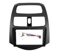 IBNA Marco De Panel Estéreo DVD De 9 Pulgadas para Radio Doble DIN De para Chevrolet para Spark M300 2010-2015 Marco de Radio(Frame Black an Cord)