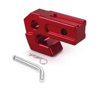 IBNA Patín Receptor Enganche Remolque 2" 45000 Lbs para Anillo En D 3/4" O Grillete Blando para Remolque SUV Camiones Todoterreno(Rojo)