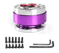 IBNA Volante de Carreras Kit De Adaptador De Cubo De Liberación Rápida Universal para Volante De Coche(PÚRPURA)