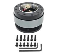IBNA Volante de Carreras Kit De Adaptador De Cubo De Rueda Universal De Liberación Rápida A Presión para Volante(Titanio)
