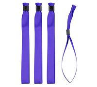 Iboo - 20 Pulseras Pùrpura de Tela cinta de raso - Pulseras Desechables de Identificación y Seguridad para Eventos, Fiesta - Cierre de Plástico Unidireccional