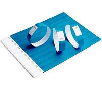 iboo 500 Pulseras de Papel Tyvek Azul para Control y Seguridad - Para Eventos, Fiestas, Festivales y Viajes - Pulseras de Entrada
