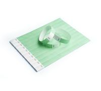 iboo - 500 pulseras de papel Tyvek para control y seguridad para eventos, fiestas, festivales y viajes - Pulseras de entrada (Aqua)