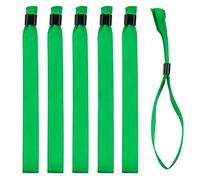 IBOO Juego de pulsera en tela/cinta de raso, con cierres de plástico - 10 colores disponibles (Verde, 100)