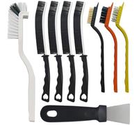 IBOPUXIU Cepillo Limpiador de Juntas con Cerdas Duras Multifuncional, Juego de Cepillos Limpiadores de Lechada, para Limpieza Profunda y Ranuras, Baño, Azulejos, baño y Cocina