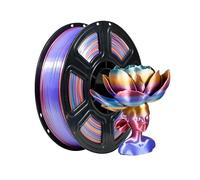 iBOSS Cosmic Rainbow 3D PLA PRO Filamento 1,75 mm +/- 0,02 mm, 1 kg de seda cósmica arco iris PLA+ filamento para impresora 3D que cambia de color arco iris multicolor duradero PLA Plus Filamento para