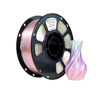 iBOSS Filamento Flash Rainbow PLA PLUS, material de filamento transparente para impresora 3D, PLA + filamento de 1,75 mm, precisión dimensional +/- 0,02 mm, adecuado para la mayoría de impresoras 3D