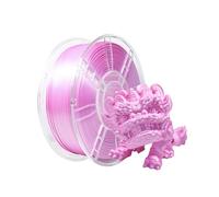 iBOSS PLA+ Filamento 1,75 mm, PLA PRO 3D impresora filamento, superficie brillante y lisa, precisión dimensional +/- 0,02 mm, 1 kg (2,2 libras),seda rosa