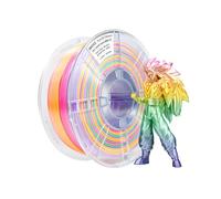 iBOSS Rainbow PLA + Filamento de 1,75 mm, Macaron de color PLA Plus, material de filamento de impresora 3D de 1 kg, 1 kg, 2,2 libras, compatible con la mayoría de las impresoras FDM