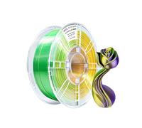 iBOSSFilamento PL filamento tricolor brillante, material de impresión 3D de color verde dorado y púrpura, 1,75 mm+/-0,02 mm, 1 kg/tpool, 2,2 libras compatible con la mayoría de las impresoras FDM