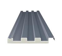 IBOWZ 100 Paneles de Cubierta de Techo Corrugado de Aluminio con núcleo Aislado de 6,5 pies para Garaje, cochera, Patio, gallinero y cobertizo