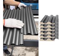 IBOWZ 6 Paneles de Techo de Aluminio con núcleo Aislado, conectables, para Casas móviles, garajes, establos y terrazas acristaladas