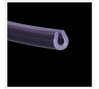 IBOWZ Perfil de protección de Bordes Borde de Goma con Canal en U, Transparente, 3,28 pies, Protector de Borde para burlete, fácil de Cortar para Puertas de automóviles, Alto x Ancho, 5 mm x 3 mm