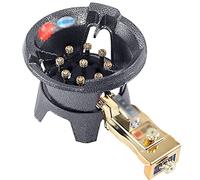 IBOWZ Placa de Gas Quemador De Gas De Fuego Feroz De Nueve Cavidades, Anillo De Estufa Wok De Anillo De Ebullición Grande De Hierro Fundido De 10KW, para Vida Compacta, Cocina, Camping O Caravanas