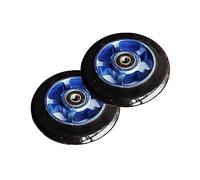IBOWZ Ruedas Patines en Linea PU Paquete de 2 Ruedas de Scooter 82A de 100 mm, Ruedas de patín en línea, diseñadas para reemplazo de Ruedas de Patines y Ruedas de Repuesto de patinetes, Azul