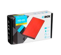 Carcasa HDD/SSD iBox HD-05 2.5" SATA III Aluminio Rojo USB 3.2 UASP