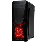 iBox ORCUS X14 Midi ATX Tower Negro - Caja de ordenador (Midi ATX Tower, PC, ATX,ITX, Negro, Rojo, Fondo)