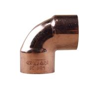 IBP Bänninger - Acoplamiento de cobre para soldar - Codo de soldadura FF 90° - Ø35