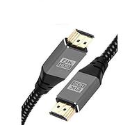 IBRA Cable HDMI 2.1 8K Ultra Alta Velocidad 48Gbps | Soporta 8K @ 60HZ, 4K @ 120HZ, 4320p, Compatible con Fire TV, 3D Support, Función Ethernet, 8K UHD, 3D-Xbox PlayStation PS3 PS4 PC, etc. - 1M