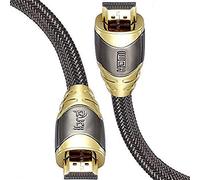 IBRA Luxury 2.1 Cable HDMI de 8K Ultra Alta Velocidad 48Gbps Lead | Admite 8K@60HZ, 4K@120HZ,4320p,Compatible con Fire TV,Soporte 3D,Función Ethernet,8K UHD, 3D-Xbox Playstation PS3 PS4 PC,etc.- 3M