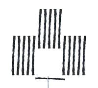 IBRIQO® 15 Mechas de Recambio 1,5 x 50 MM para Kit Herramienta Reparación Pinchazos MTB | Recambio Mechas MTB | Mechas Reparación Tubeless MTB y Road | Recambios Antipinchazos Bicicleta