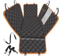 iBuddy Fundas de Asiento de Coche para Asiento Trasero, 100% Impermeables, Resistentes y Antideslizantes, compatibles con la mayoría de Coches, SUV, Camiones, Color Negro, Ajuste Universal