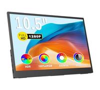 IBW - Monitor portátil para laptop, extensor de pantalla de 10.5 pulgadas, monitor de viaje IPS 1920 x 1280P, 3:2, 500 nits, 2000:1, con soporte ajustable de 45°, pantalla HDMI estándar USB-C para