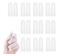IBXWMNG 20 piezas Protector Dedos Mano, Protector de Dedos de Gel Dediles para Dedos Manos Protector de Dedos Mano de Gel Dedales de Silicona para Agrietamiento de Dedos, Callos, Artritis de Dedos