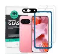 Ibywind 2 Piezas Protector Pantalla para Google Pixel 9 5G 6.24"+1 Pieza Protector Cámara,Dureza 9H Cristal Templado,Fácil de instalar