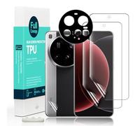 Ibywind 2 Piezas Protector Pantalla para Xiaomi 15 Ultra 5G 6,73"+1 Pieza Protección Cámar 1 Pieza Protección Trasera Fibra Carbono,Protector hidrogel TPU