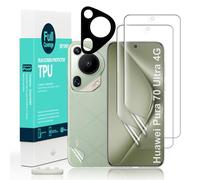 Ibywind 2 Piezas Protector para Huawei Pura 70 Ultra 4G 6.8" + Protector de Cámara y Trasera de Fibra de Carbono - Hidrogel TPU