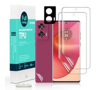 Ibywind 2 Protector Pantalla para Motorola Edge 50 Fusion 5G 6,7"+1 Protector Cámara+1 Protector Trasera Fibra Carbono,Protector Hidrogel TPU